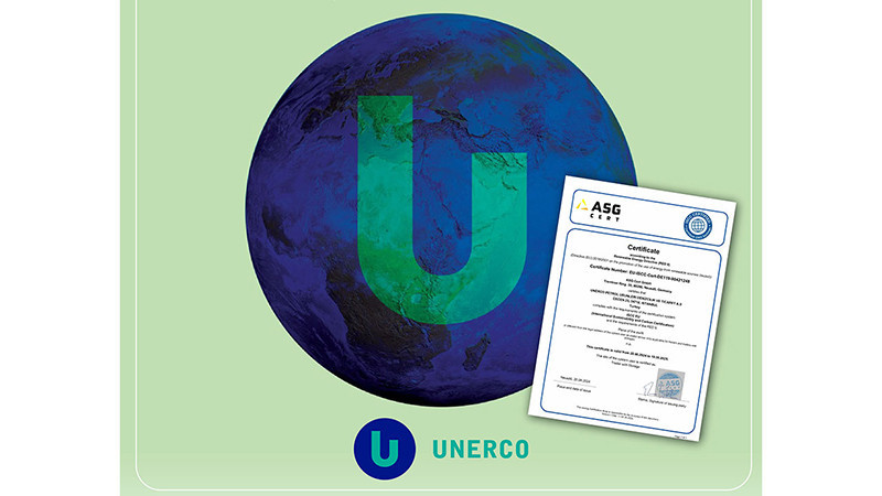UNERCO, Wins ISCC (International Sustainability and Carbon Certification) Certification