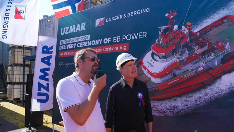 UZMAR Delivers Hybrid Tugboat to Norway